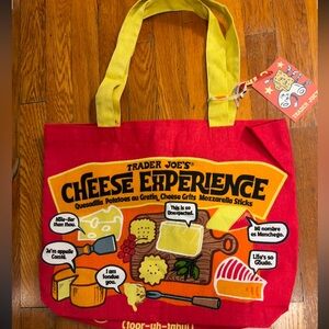 NWT Trader Joe's 2025 Limited Edition Reusable Bag, Cheese Adventures.